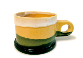 Mug Yellow × Black | Echo Park Pottery