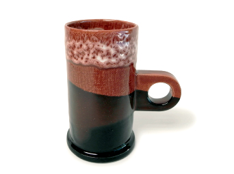 Tall Mug Red × Black | Echo Park Pottery